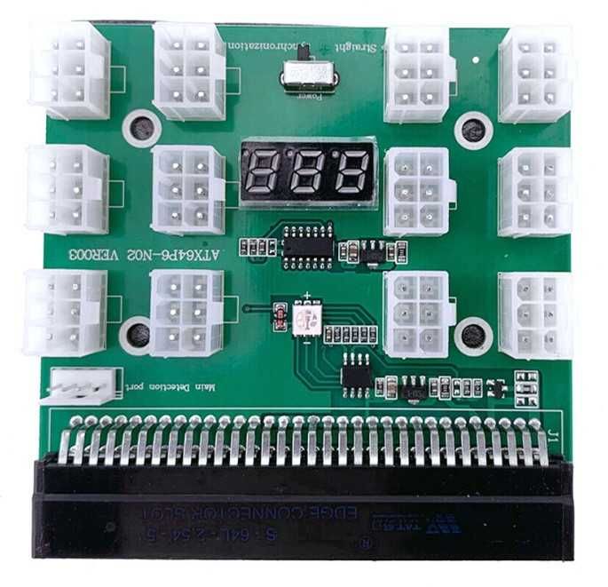 Fonte HP HSTNS-PL11 1200W + Placa Breakout + Cabos 12pcs 6pin-to-8pin