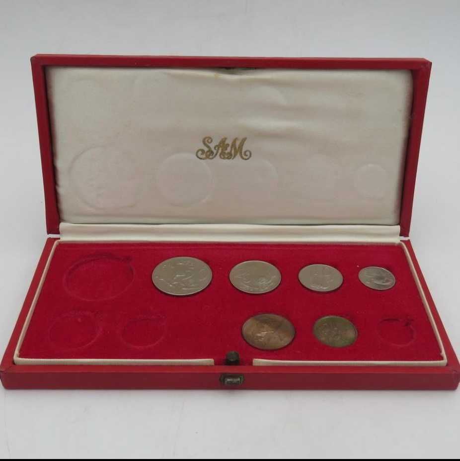 South African Partial Proof Coin Set 1972 in Original Box