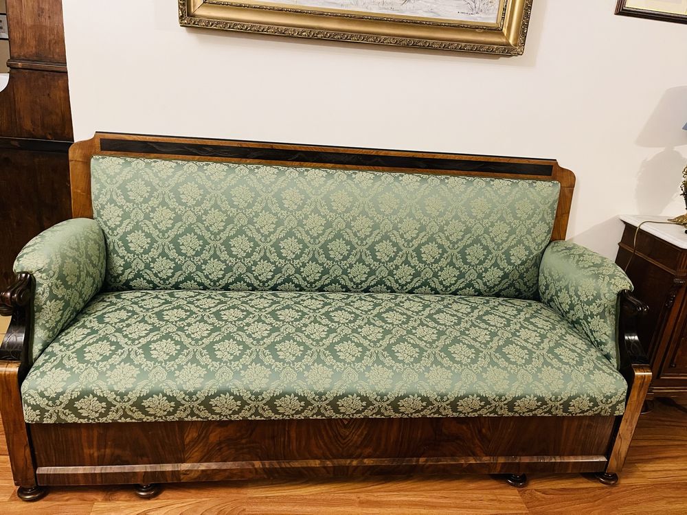 Sofa Biedermeier. Mahoń. Palisander. XIX. Antyk.