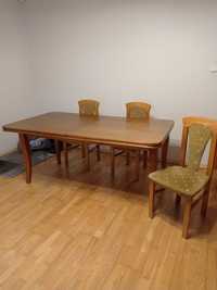 Stół 180x100 cm i 6 krzeseł