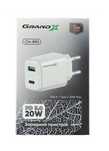 Адаптер для швидкої зарядки Grand-X CH-890 USB+Type-C