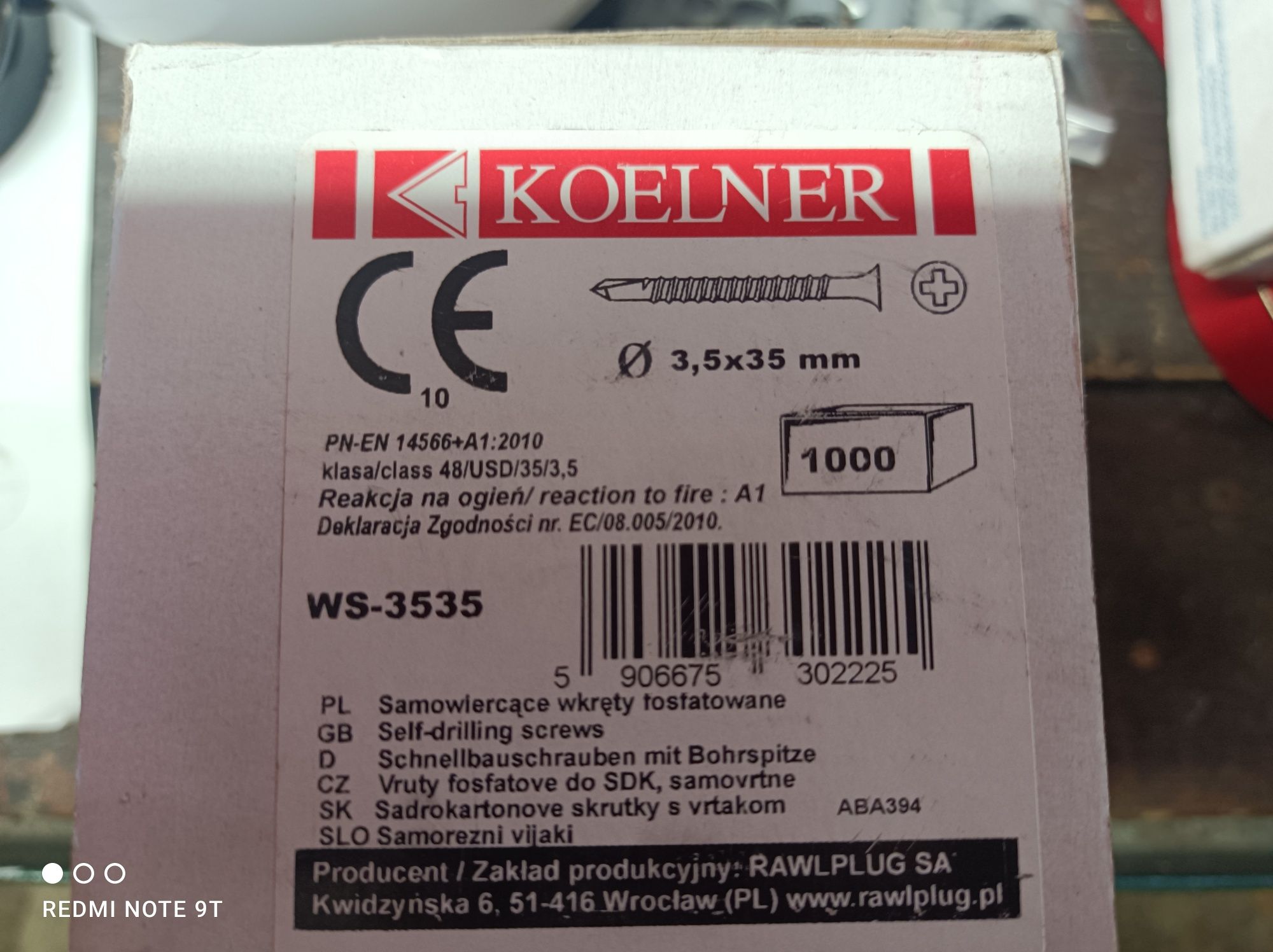 KOELNER WS 3535 Wkręt samowiercący do łączenia profili 3.5 x 35 mm