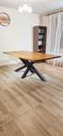 Stół dębowy LOFT 200x100 industrialny pająk lite drewno nowoczesny