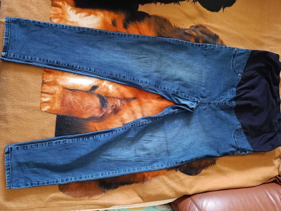 Jeansowe spodnie ciążowe