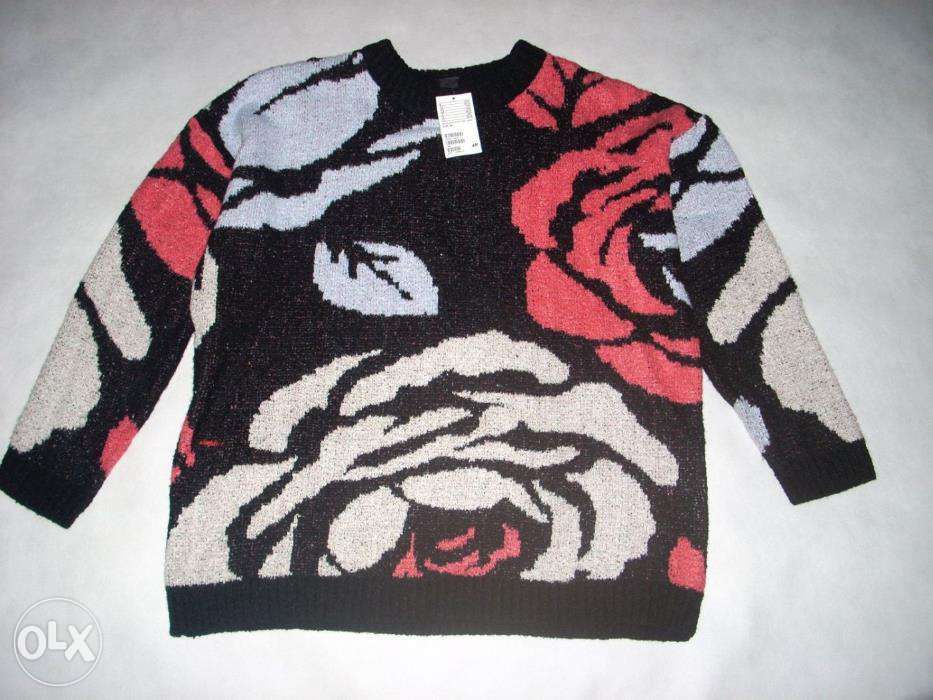 H&M sweter Gruby Żakardowy NOWY M L XL