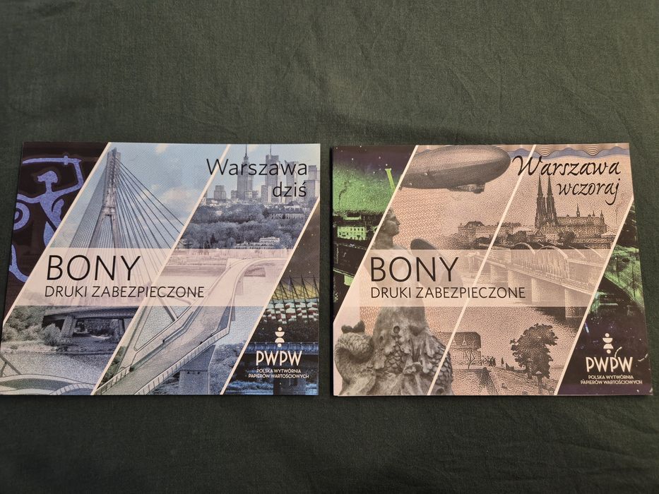 Banknot Testowy PWPW Warszawa Dziś i Wczoraj