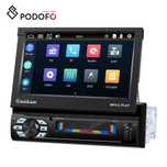 Rádio 1din 7" Retrátil (Automático) Bluetooth Touch Mirrorlink NOVO