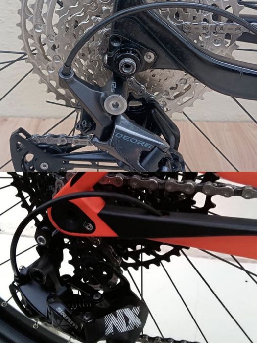 JF-Bikes Bicicletas Carbono M 12v Ghost Lector/Coluer poison