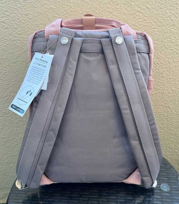 Mochila Vintage Classica Himawari Pink Mocha Rosa Cinzento