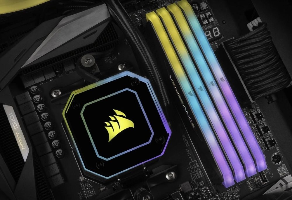 Zestaw pamięci VENGEANCE® RGB RT 16 GB (2 x 8 GB) DDR4 DRAM 3200 MHz