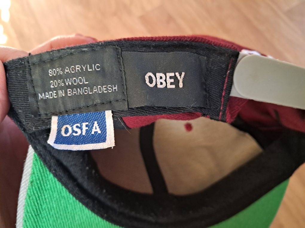 Кепка, бейсболка, снепбек Obey, подросток