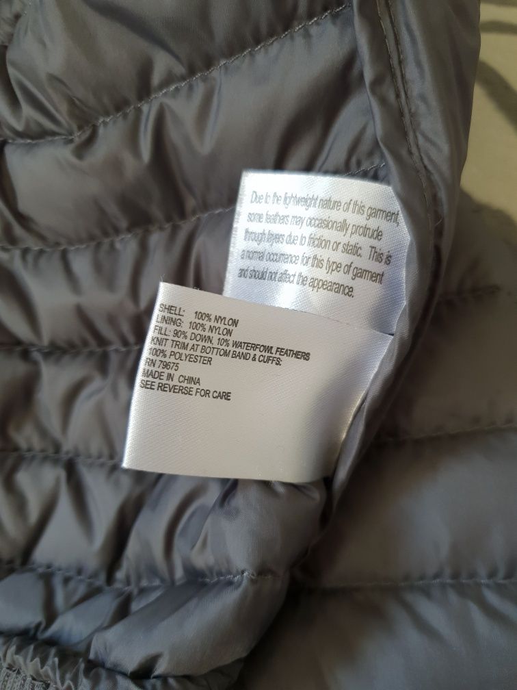 Szara, puchowa kurtka Michael Kors, rozm. XS