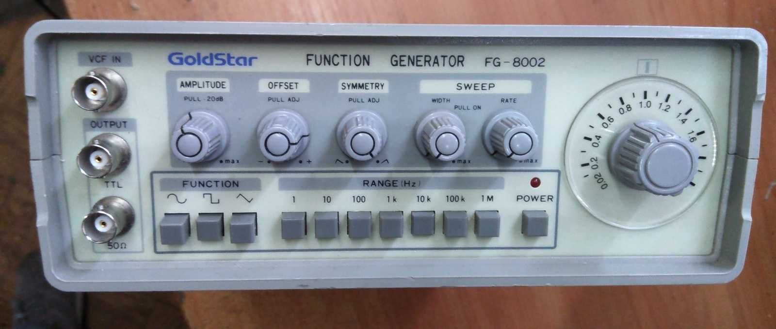 Лабораторний генератор НЧ Goldstar FG-8002 до 2МГц функіцональний