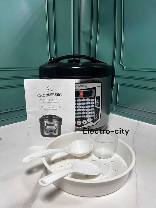 НЕМЕЦКАЯ Професиональная Мощная Мультиварка для дома Crownberg CB-5527