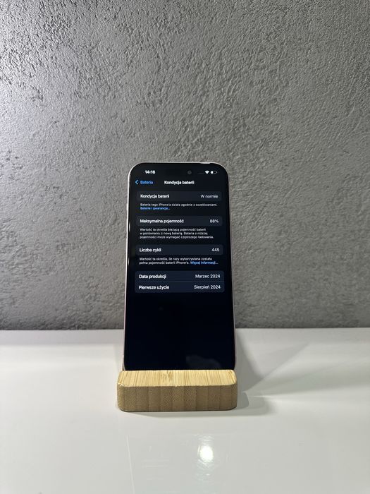 Iphone 15 128gb różowy