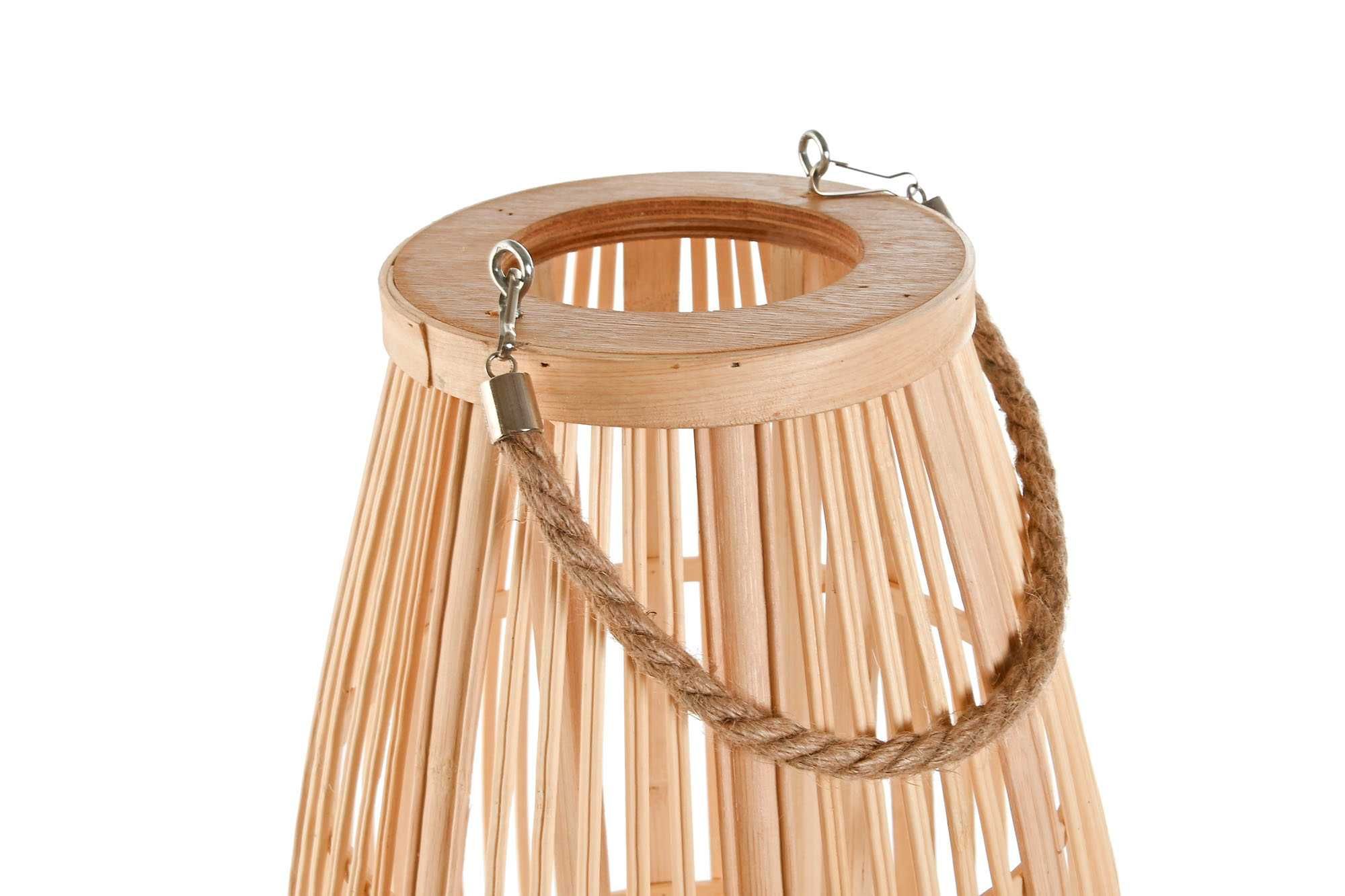 Lanterna de Bamboo Vime cor Natural - 2 Medidas By Arcoazul
