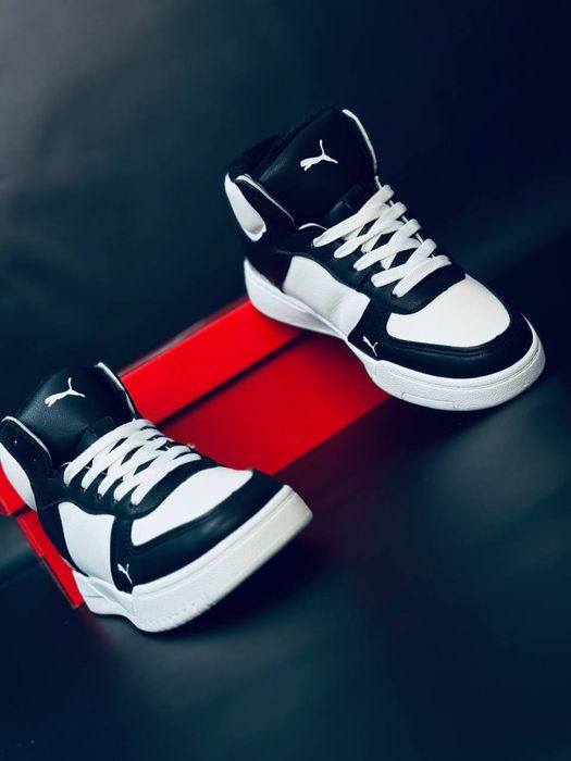 Зимние кроссовки Puma на меху / красовки женские подростковые на зиму