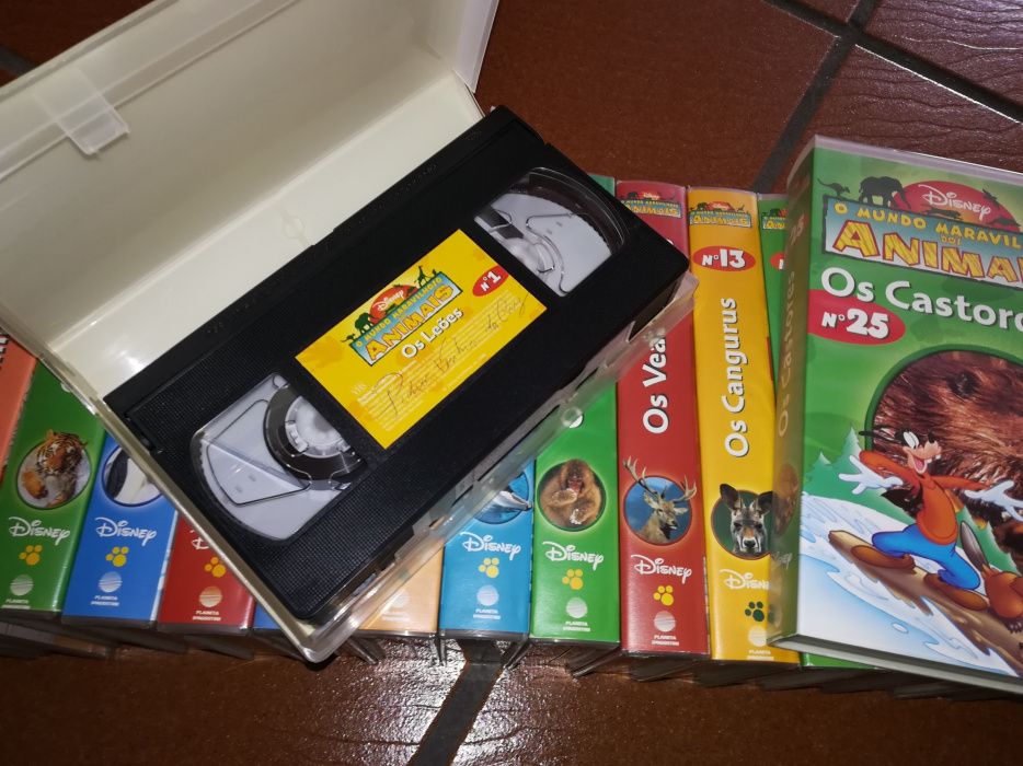 Coleção Completa VHS O Mundo Maravilhoso dos Animais - Disney