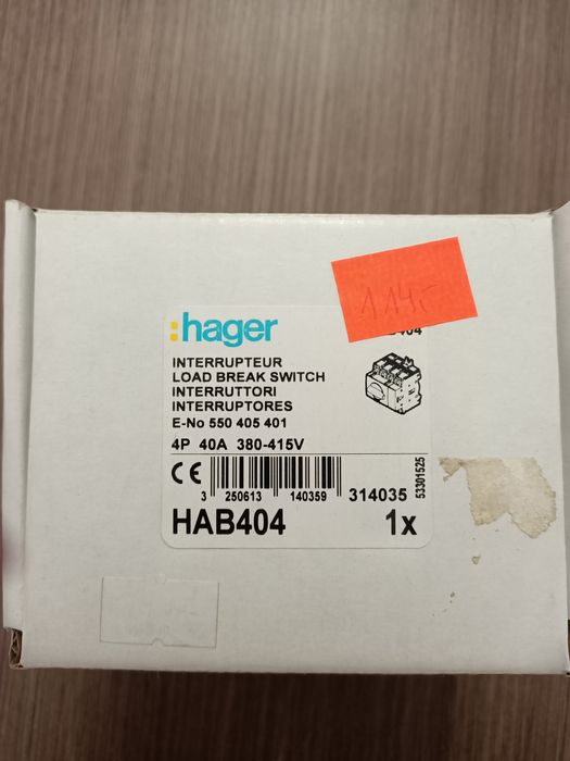 Rozłącznik izolacyjny obrotowy 4P 40A