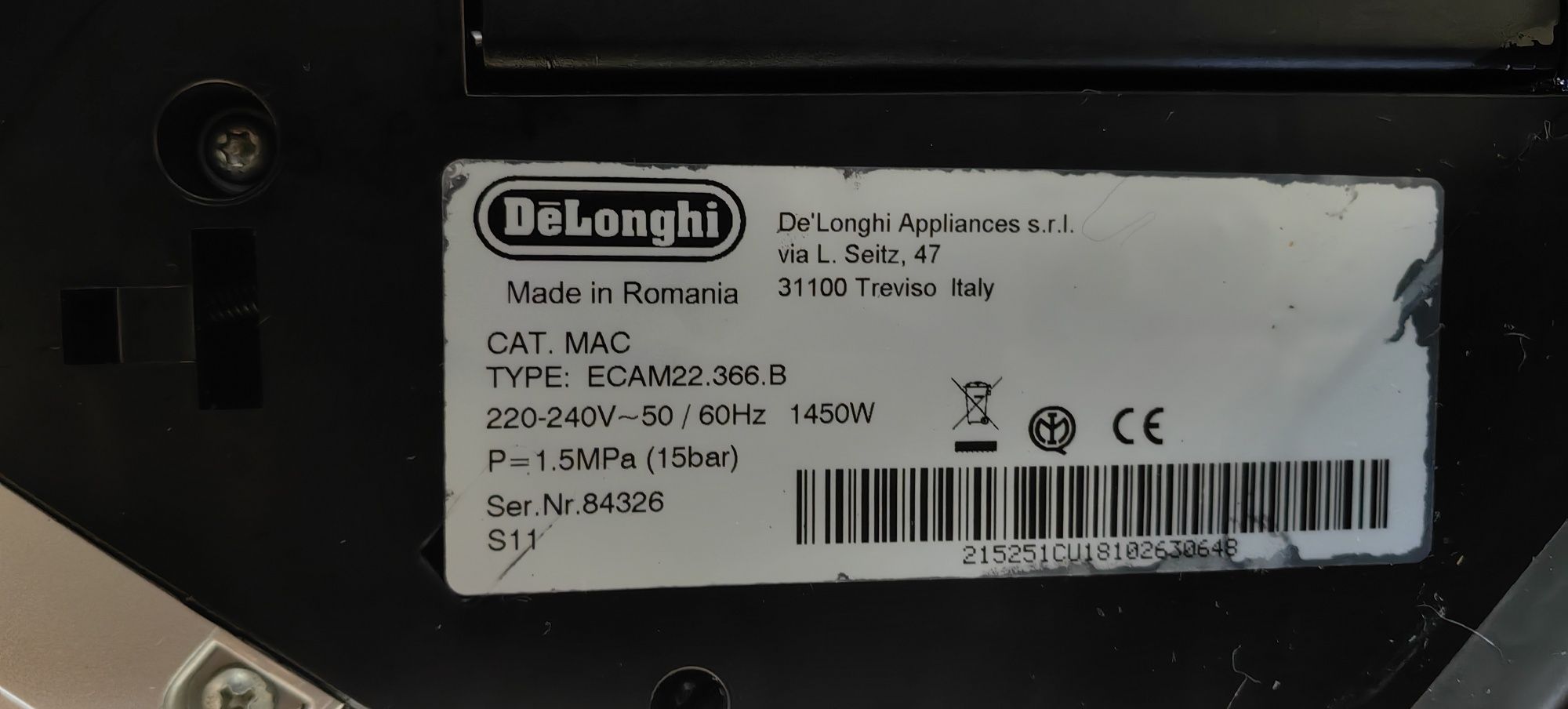 Кавова машина Delonghi Magnifica S Cappuccino