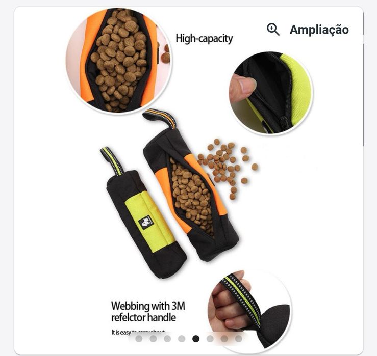 Bolsa snacks/treino cão - - NOVA - -