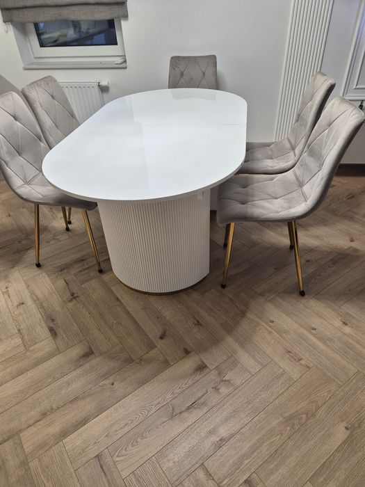 Stół rozkładany glamour 170/200 90 cm