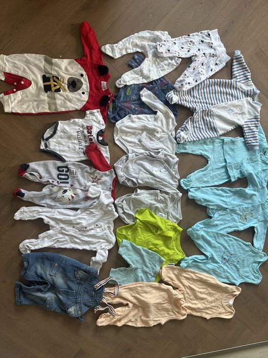 Mega paka zestaw ubran body dlugi krotki rekaw spodnie spiochy