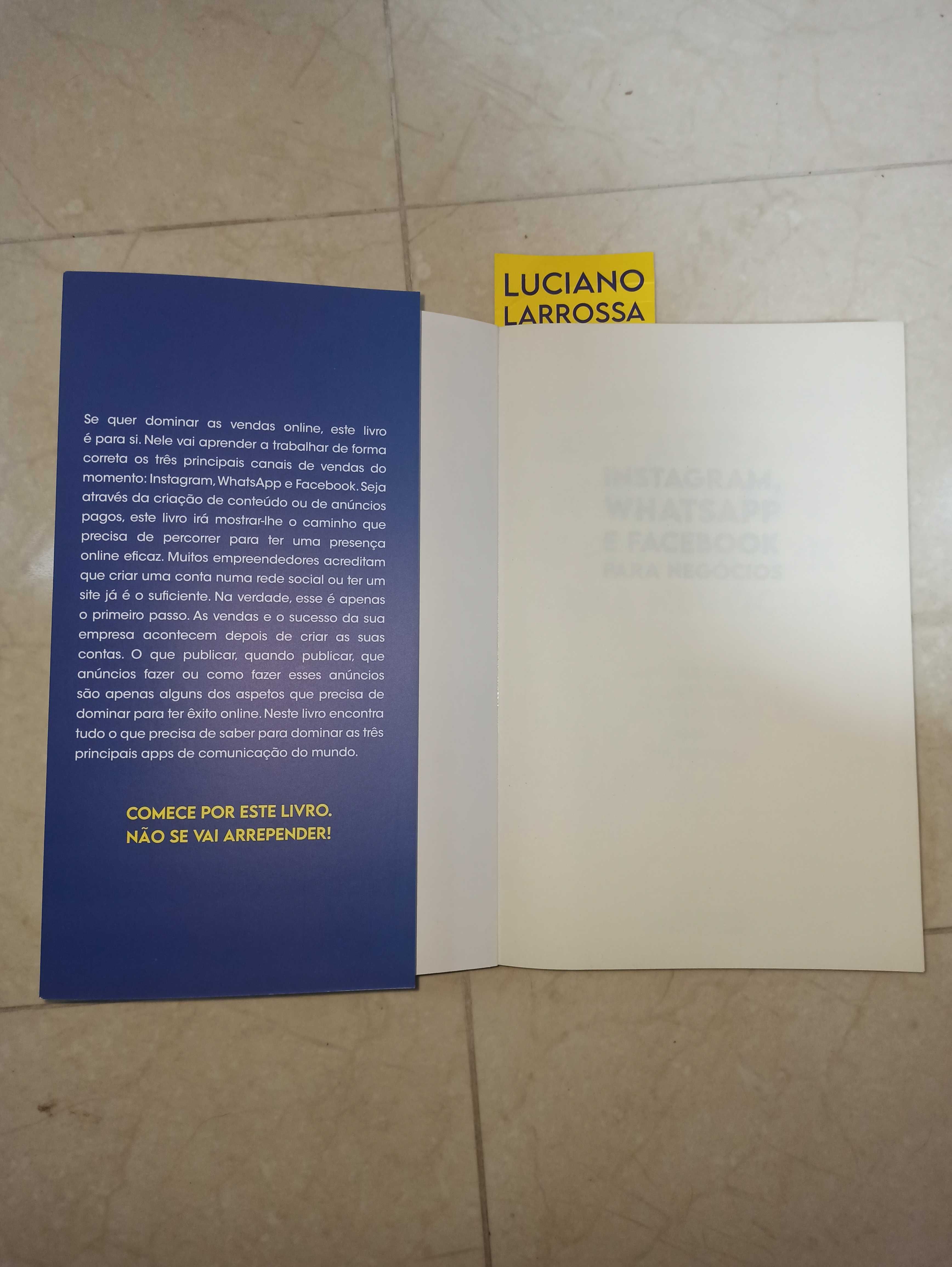 Livro Luciano Larossa "Instagram, WhatsApp e Facebook para Negócios"