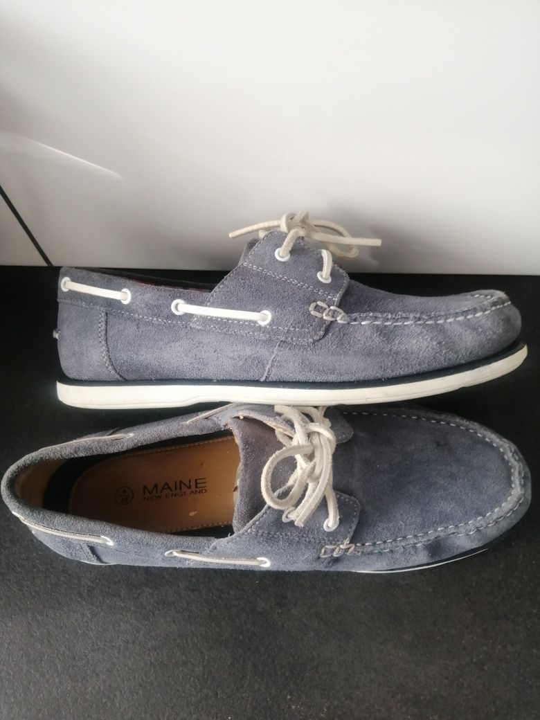 Mokasyny zamszowe buty męskie