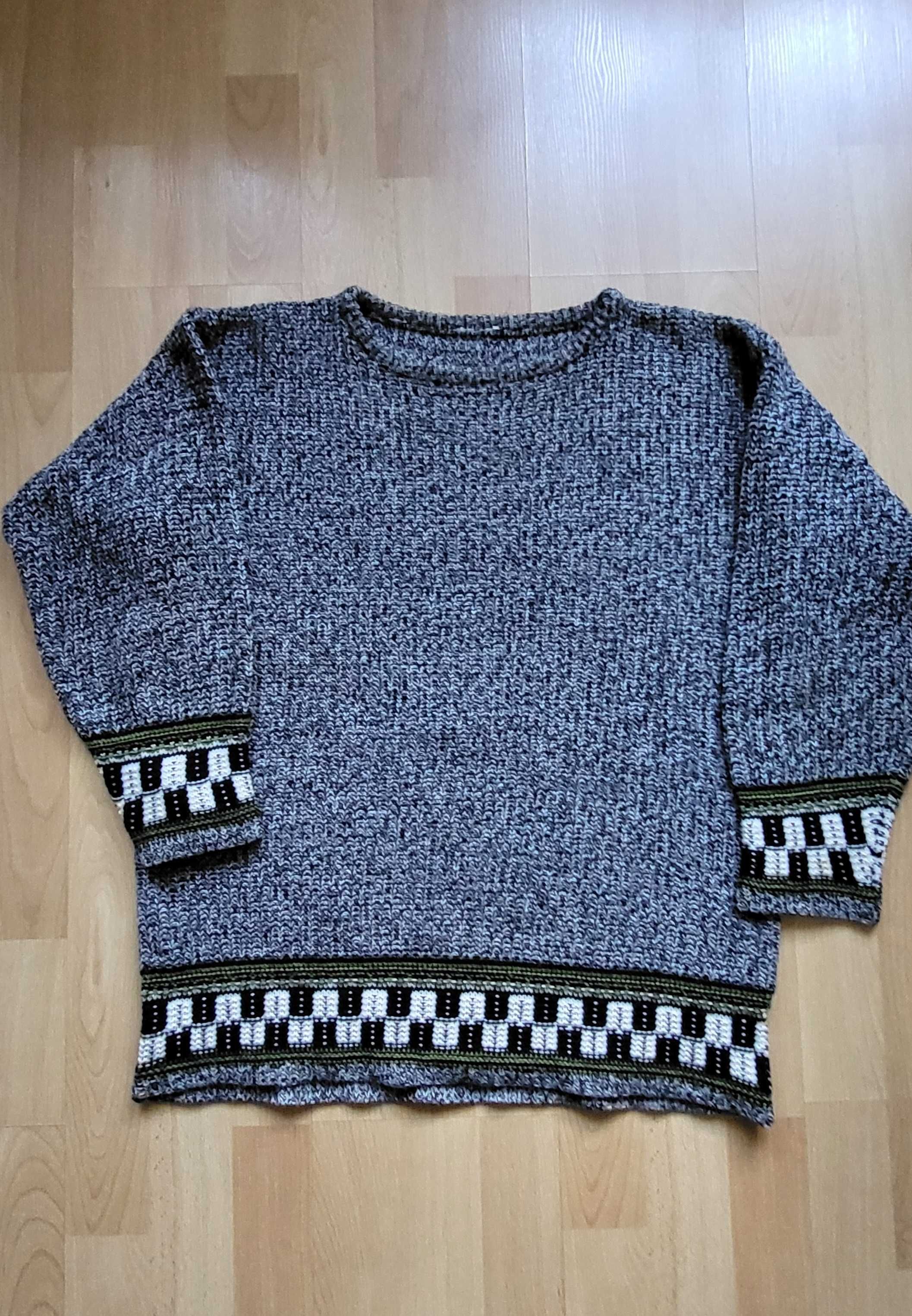 Sweter damski grafitowy