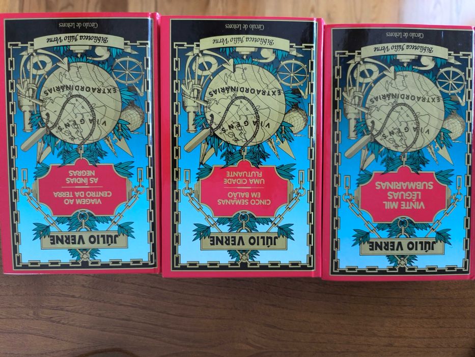 Coleção de livros de aventuras de Júlio Verne
