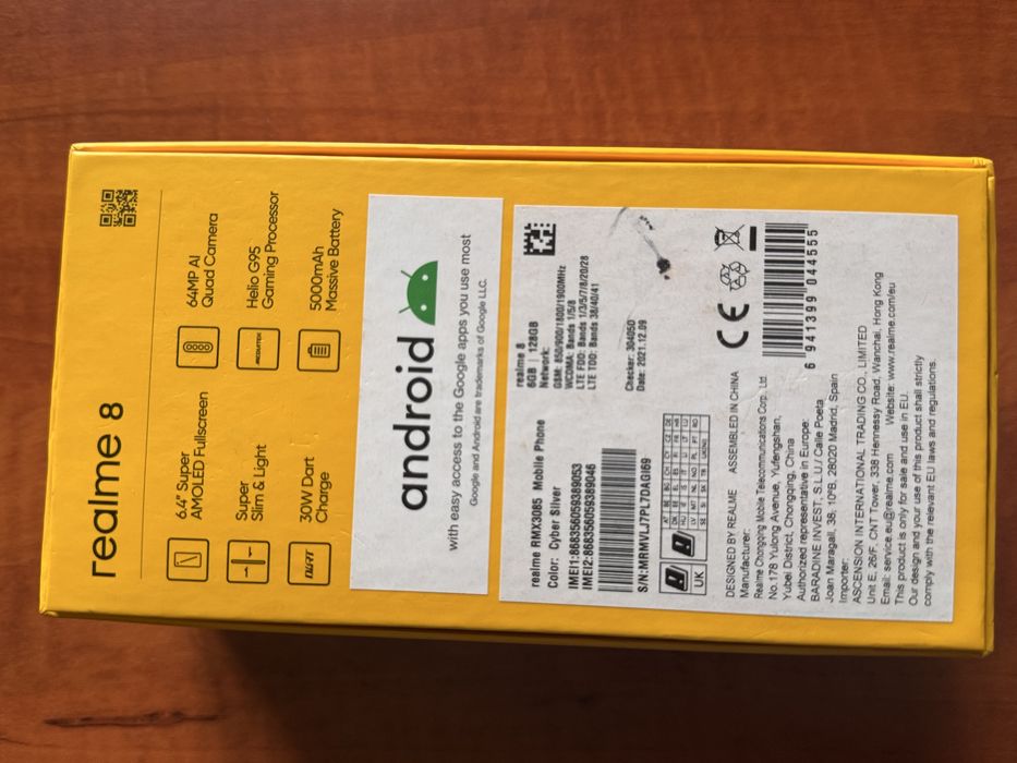 Smartfon Realme 8 RMX3085 6GB/128GB