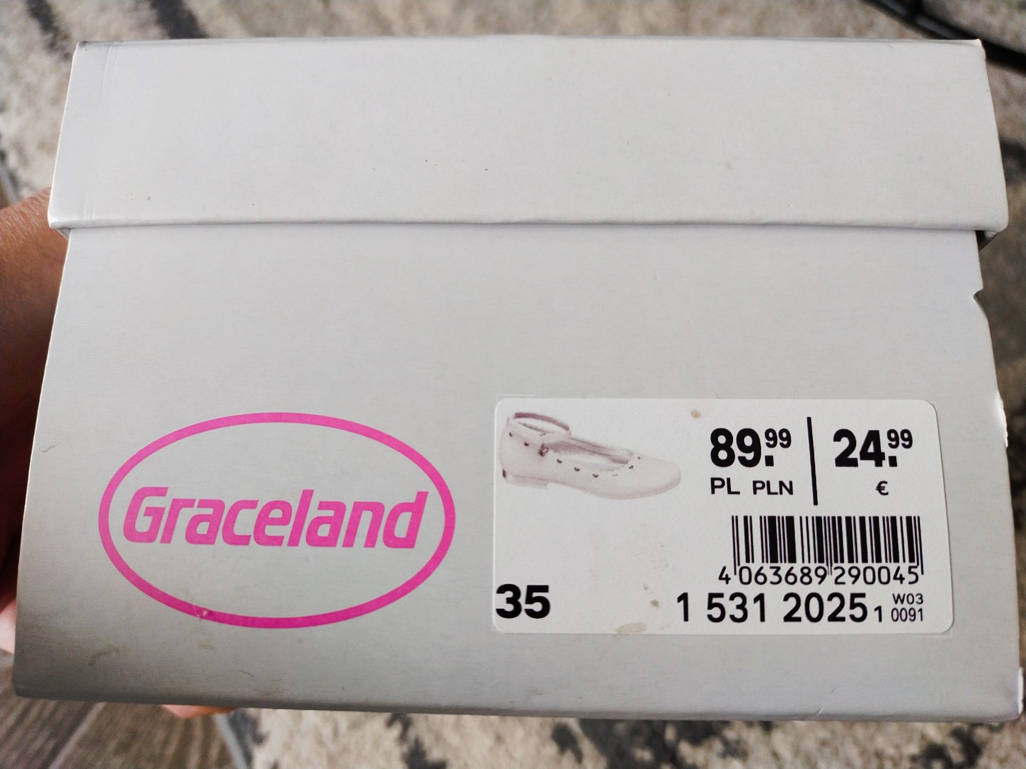 35 Białe balerinki Graceland Komunia JAK NOWE!