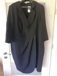 Nowa czarna sukienka z metką 52/XXXL plus size