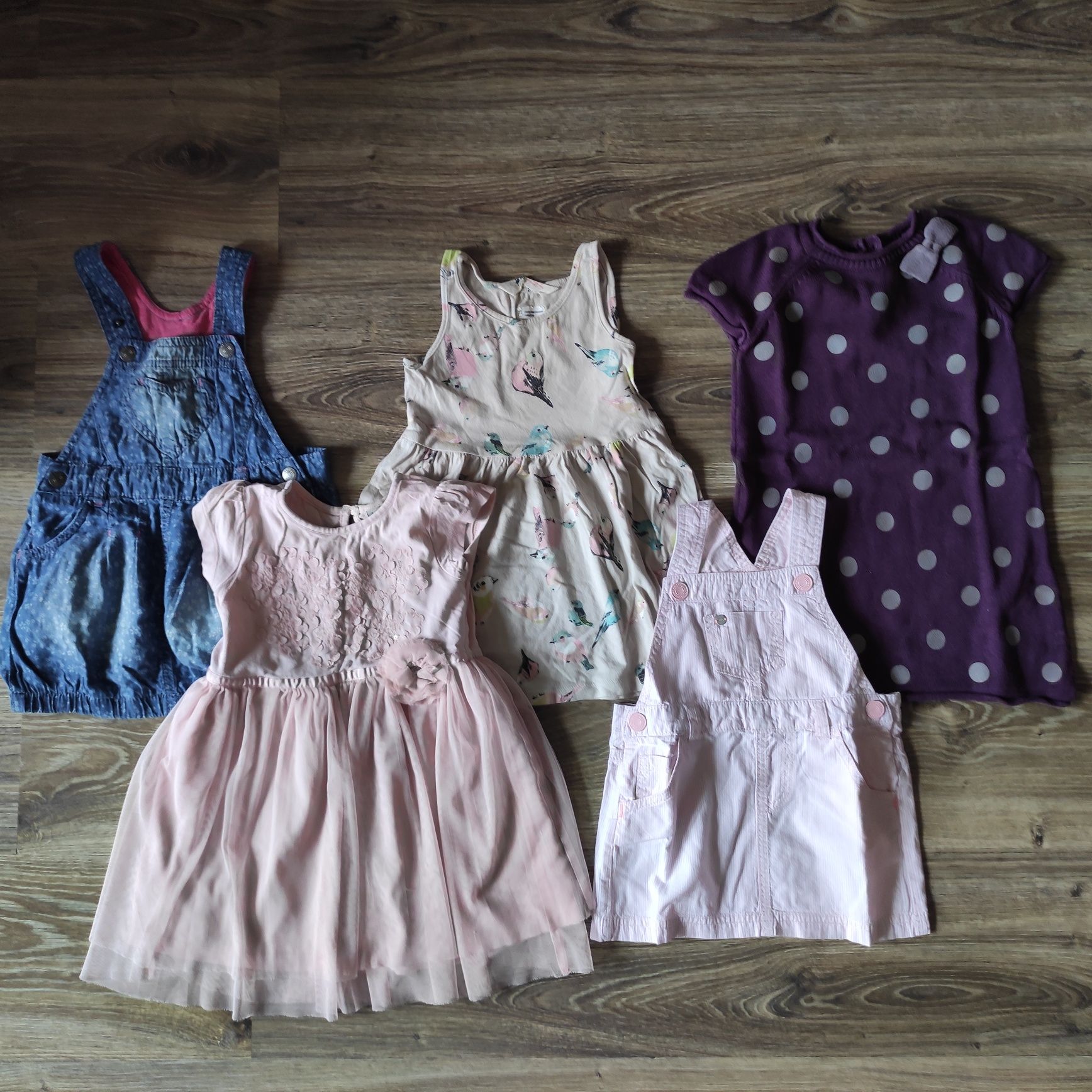 Komplet 21 sztuk ubrań dla dziewczynki 1,5-2 lata (86-92 cm)