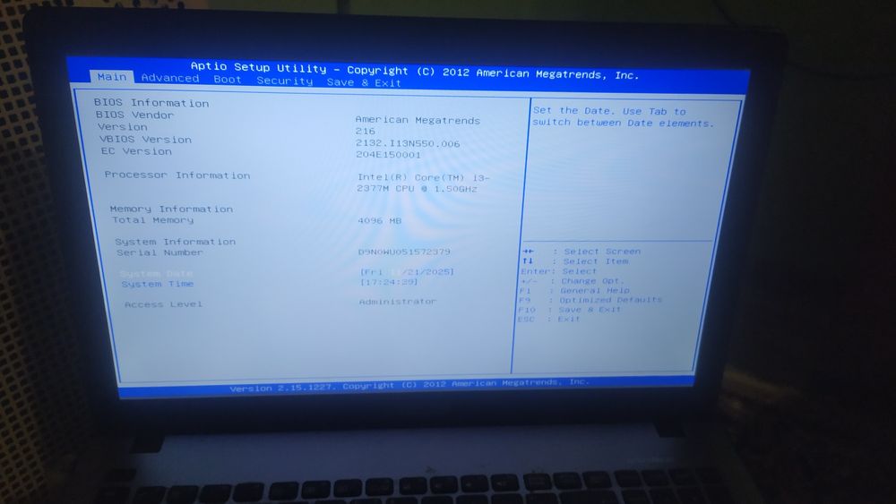 Asus x550c під ремонт