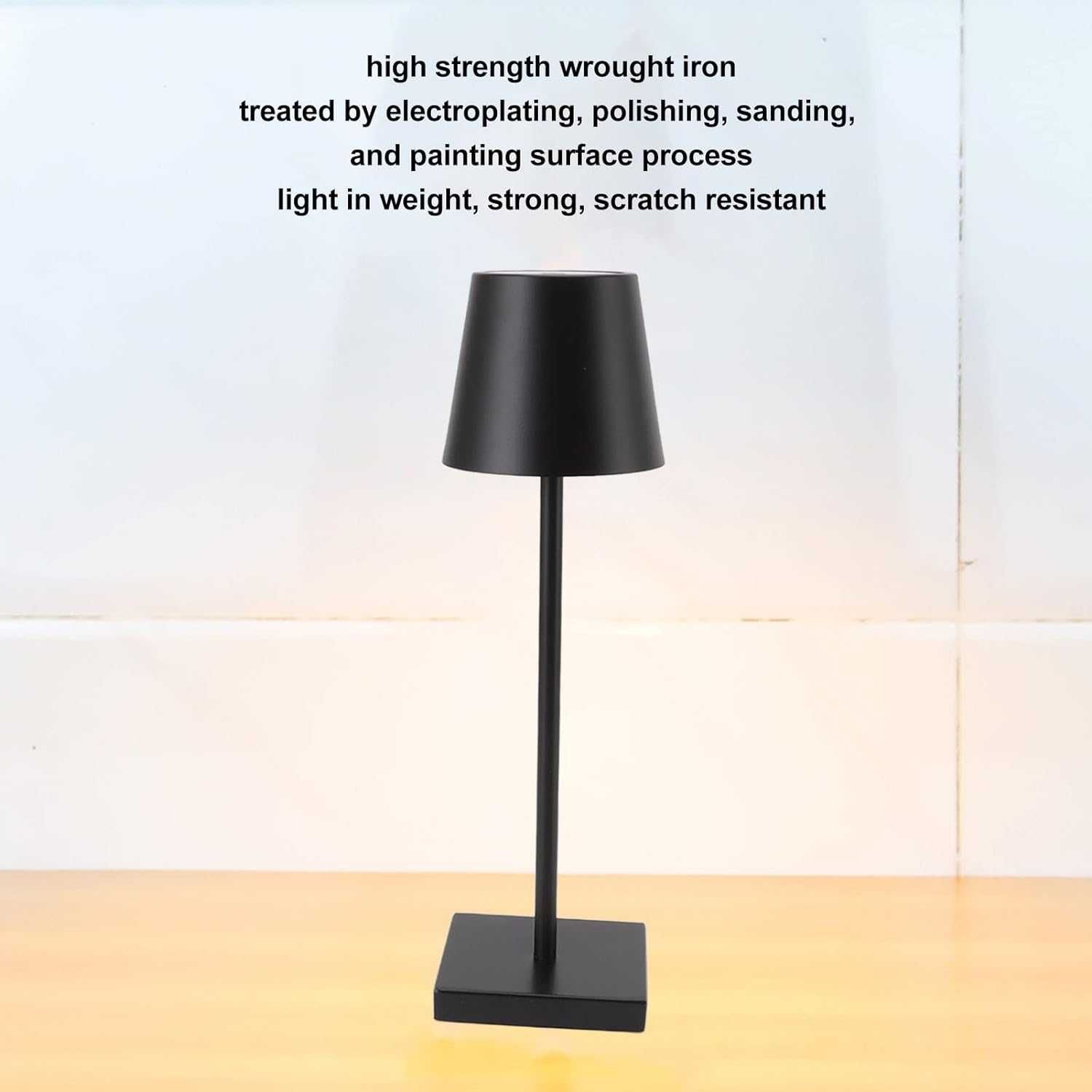 Bezprzewodowa lampa stolowa LED ściemnialna dotyk