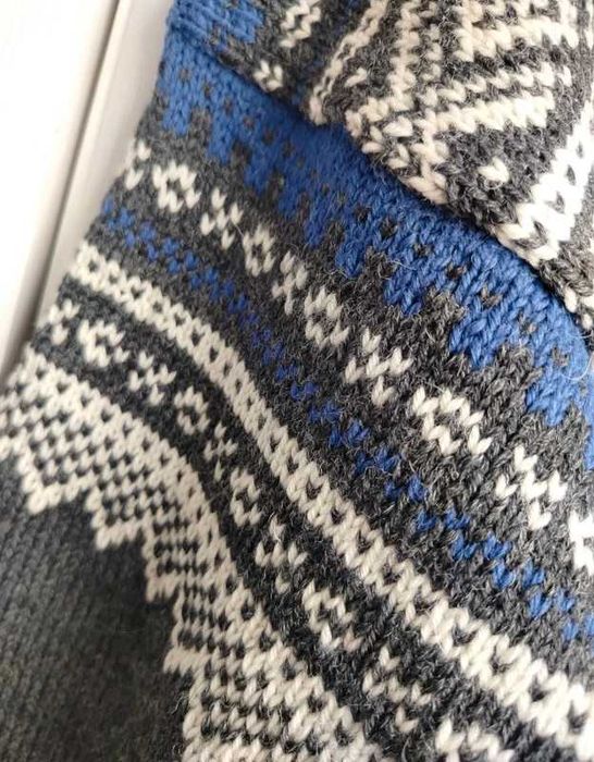 M L XL oversize tall wełniany sweter bluza norweski z kapturem unisex