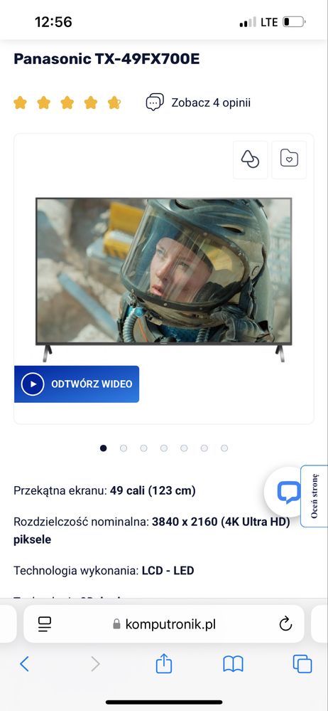 Telewizor 49 cali Panasonic TX-49FX700E