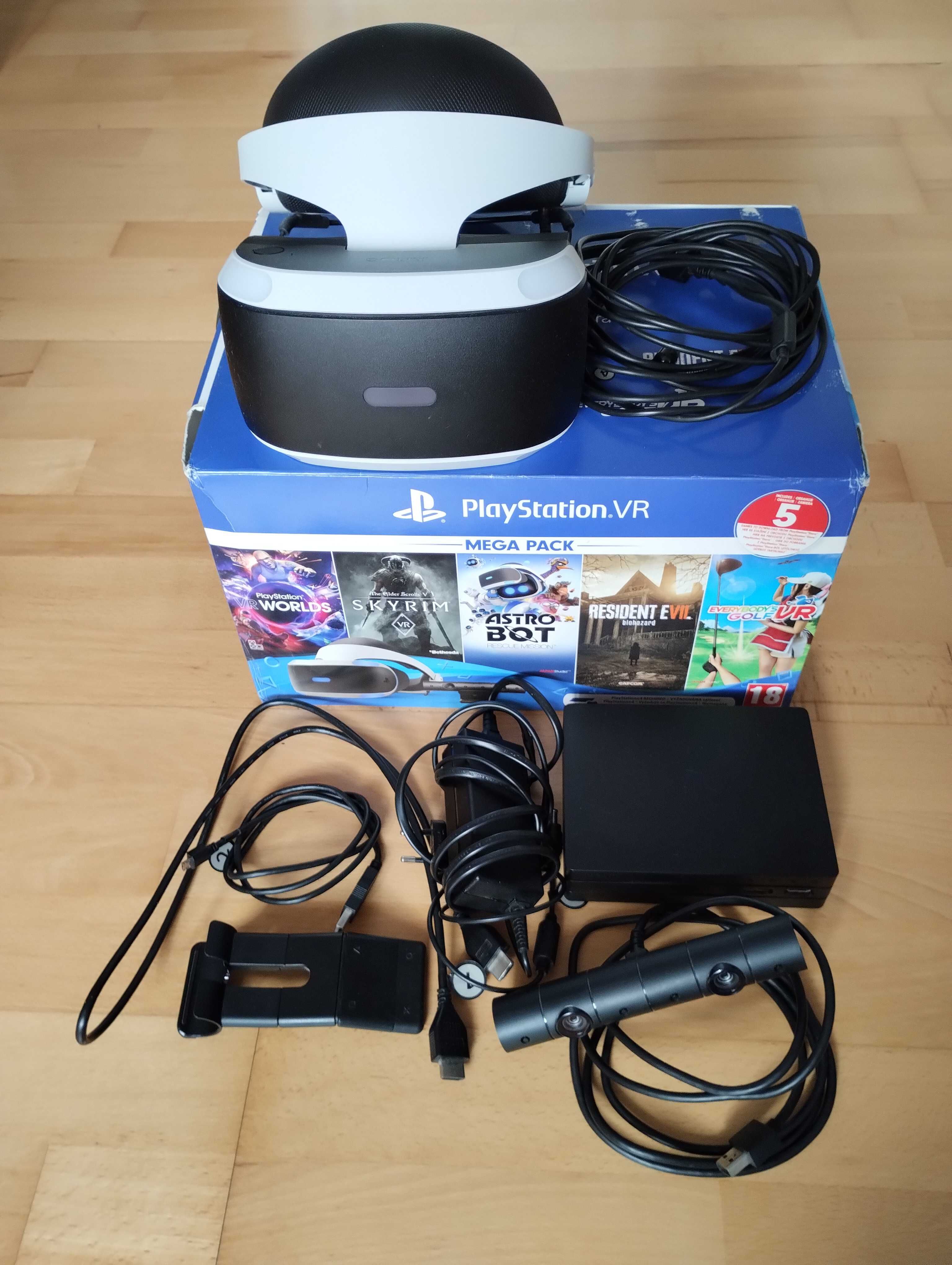 Konsola PlayStation PS4 Pro 1TB + pady + VR + Move + stacja zestaw