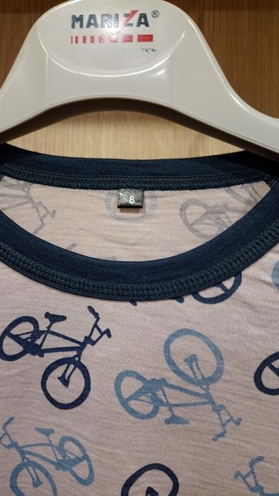 Bluzka koszulka termiczna wełniana, Merino Wool wełna Skogstad 128