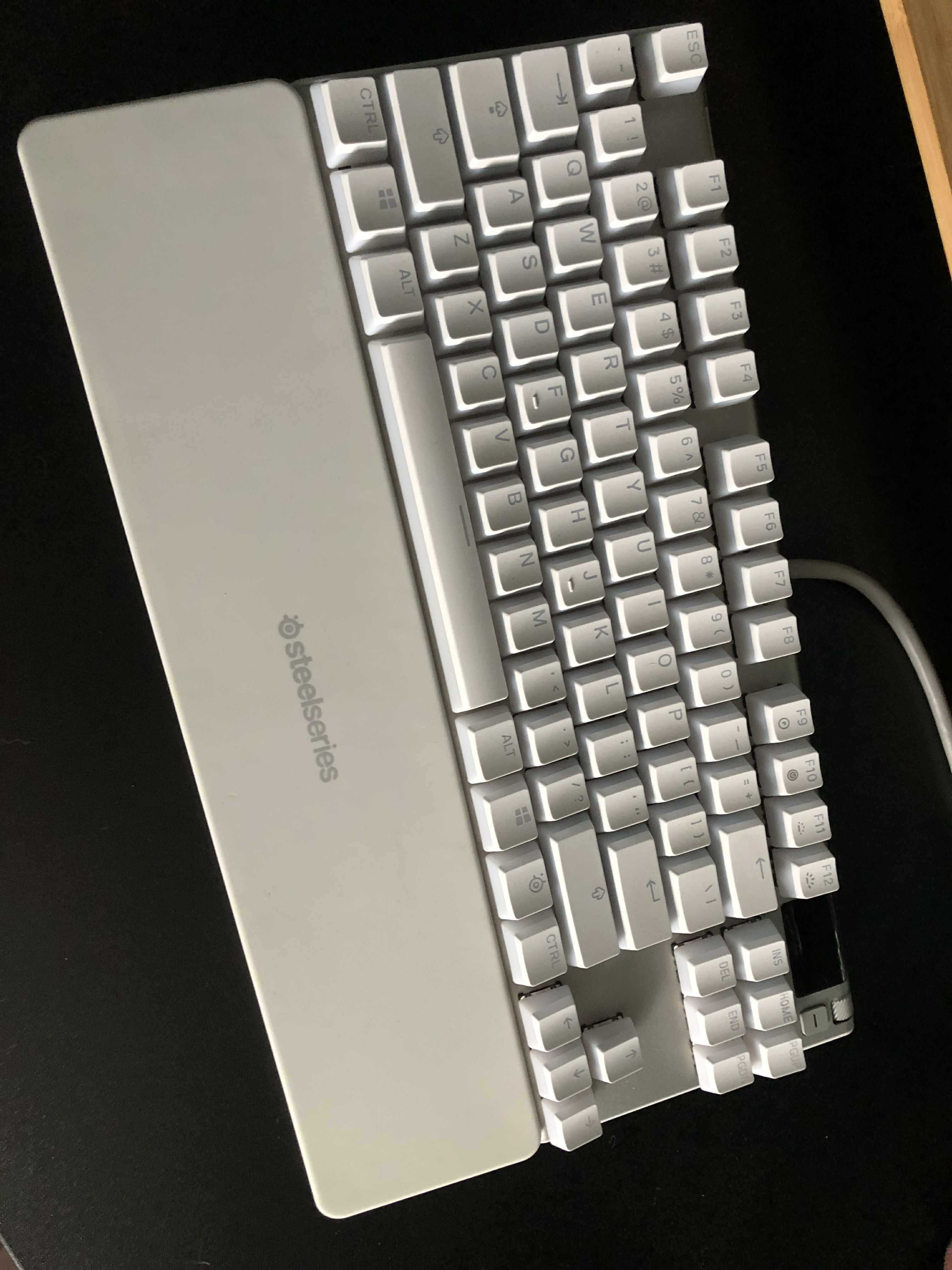 Klawiatura SteelSeries Apex 7 TKL Ghost - Biała