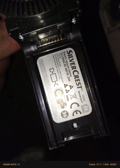 Odkurzacz pionowy SilverCrest 22.2 Shaz E6