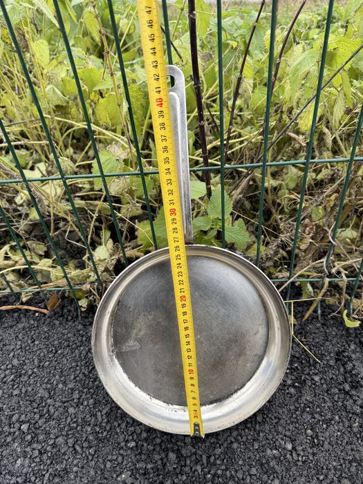 Тяжелая сковорода из нержавейки производства ссср