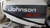 Sprzedam silnik zaburtowy JOHNSON 4 KM DELUXE+linia paliwa