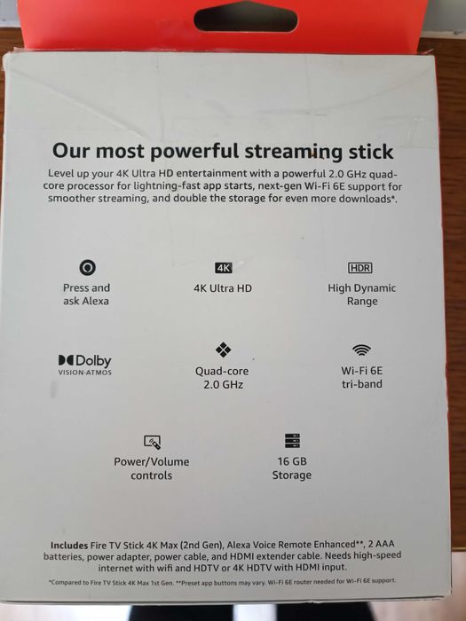 Продам Amazon fire tv stick 4k max 2 gen