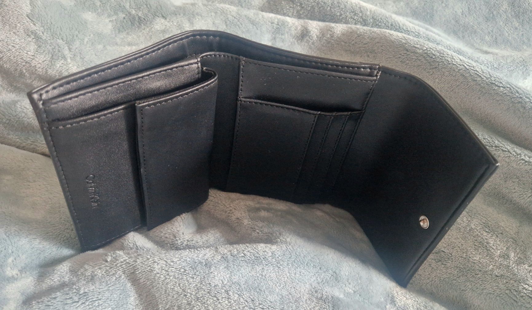 Calvin Klein portfel daily medium trifold, czarny
