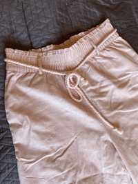 Spodnie szerokie nogawki H&M 14 42 paperbag