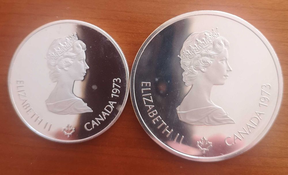moedas prata proof 5 e 10 dollars Montreal 1976 (#2)