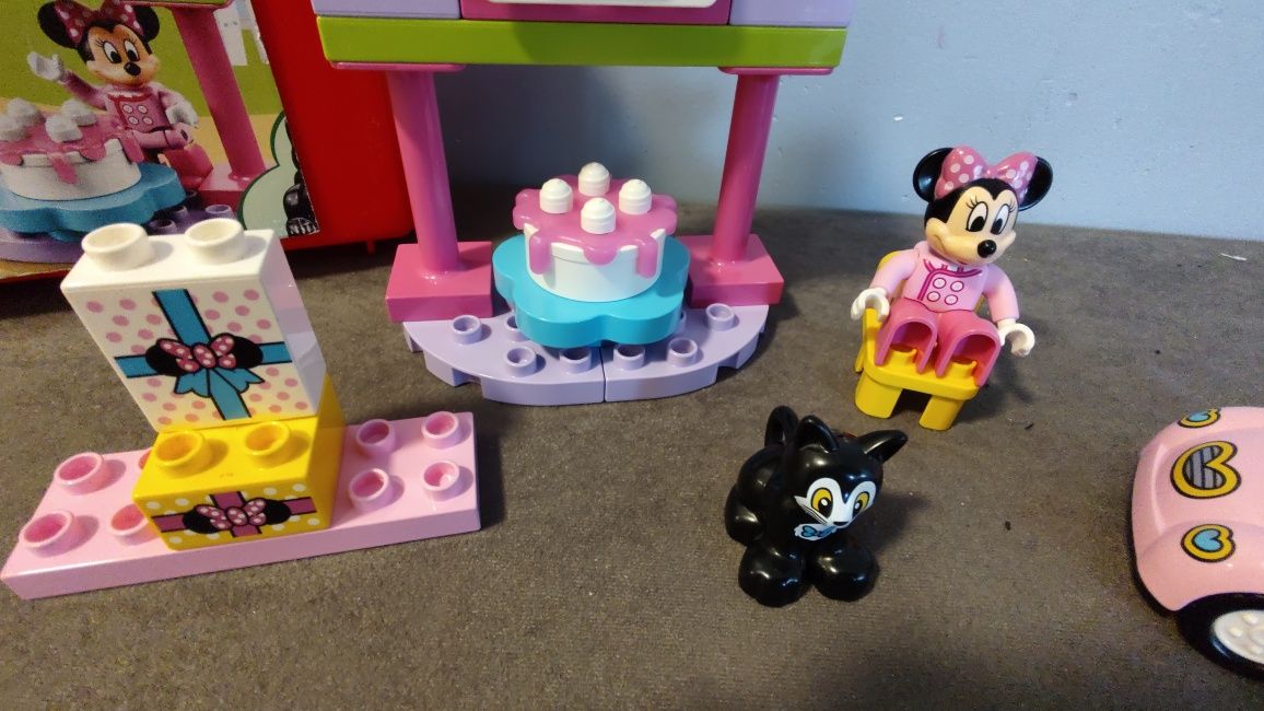 Klocki LEGO Duplo Myszka Minnie urodziny, dla dziewczynki, wiek 2-5 la